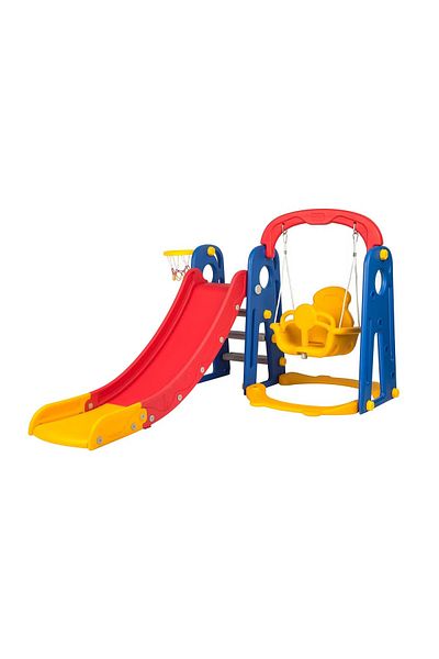 rexa Kids Plastic Slide Swing Baby Play Yard Indoor Plastic Toys Slide