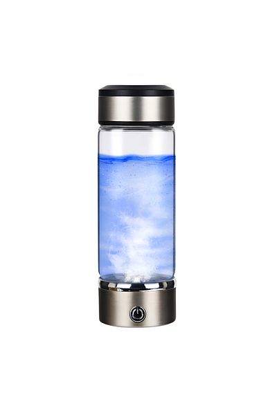 ONSG Sticlă Hydroglas Ionic, cu ionizator de apă cu hidrogen, 420 ml, portabilă
