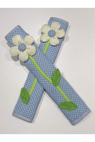 Generic Floral Fabric Refrigerator Handle Covers, Double Grip Sleeves