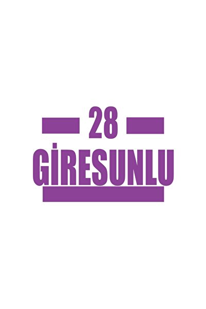 Reysa Tasarım 28 Giresunlu Car Sticker 17X17 cm Purple