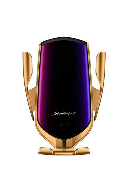 HOZRO Incarcator Auto Wireless HOZRO, cu Incarcare Rapida 10W, Suport Telefon cu Senzor Inteligent si Prin