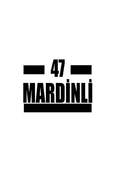 Reysa Tasarım 47 Mardinli Car Sticker 17X17 cm Black