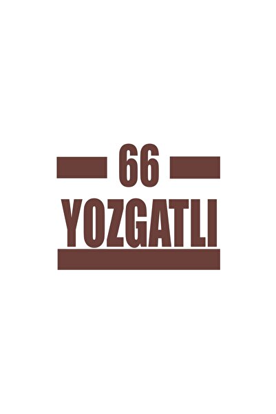 Reysa Tasarım 66 ملصق سيارة يوزغات 17x17 سم بني