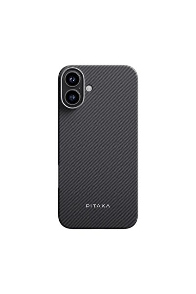 PITAKA Ultra tenký tvílový kryt kompatibilný s iPhone 16 Plus čierny/sivý
