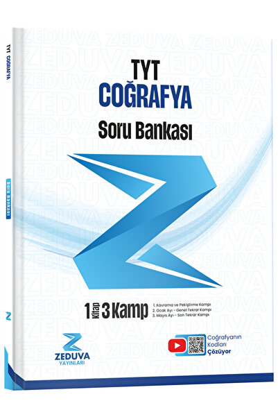 Zeduva Coğrafyanın Kodları TYT Coğrafya 1 Kitap 3 Kamp Soru Bankası