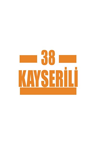 Reysa Tasarım 38 ملصق سيارة كايزرسلي مقاس 17x17 سم برتقالي