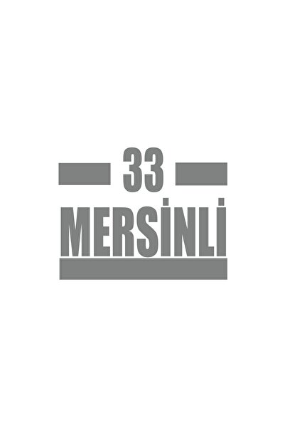 Reysa Tasarım 33 ملصق سيارة ميرسين مقاس 17x17 سم رمادي