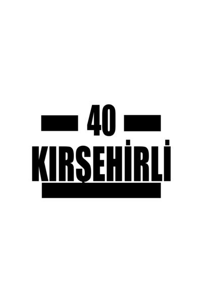 Reysa Tasarım 40 ملصق سيارة كيرشيفلي مقاس 17x17 سم باللون الأسود