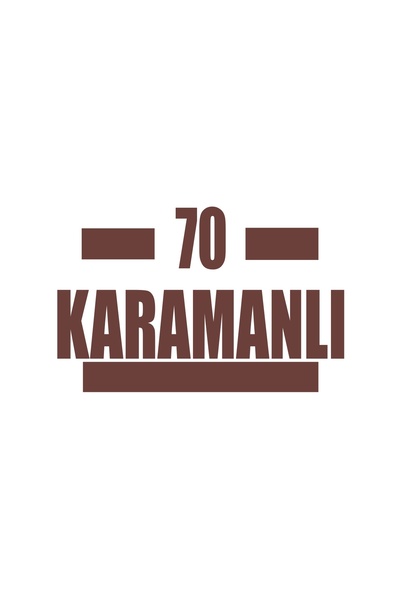 Reysa Tasarım 70 Karamanlı Car Sticker 17X17 cm Brown