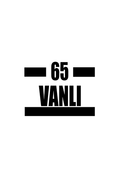 Reysa Tasarım 65 ملصق سيارة فان مقاس 17x17 سم باللون الأسود