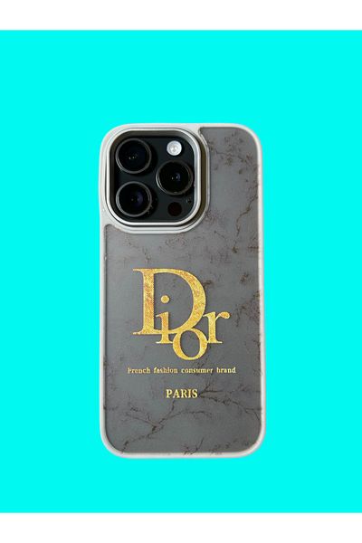 Christian Dior Christian Dior iPhone 14 compatible phone case, light gray