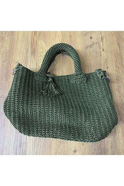 liontim Women's Hand Knitted Shoulder Bag