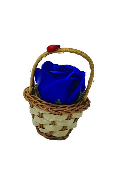 dalimag Aranjament floral cos decorativ floare, mic, albastru inchis