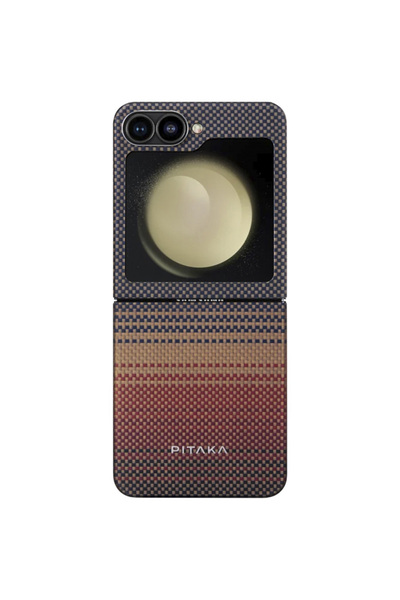 PITAKA Husă de protecție MagEZ 5 Sunset Ultra Slim pentru Samsung Galaxy Z Flip 6, maro