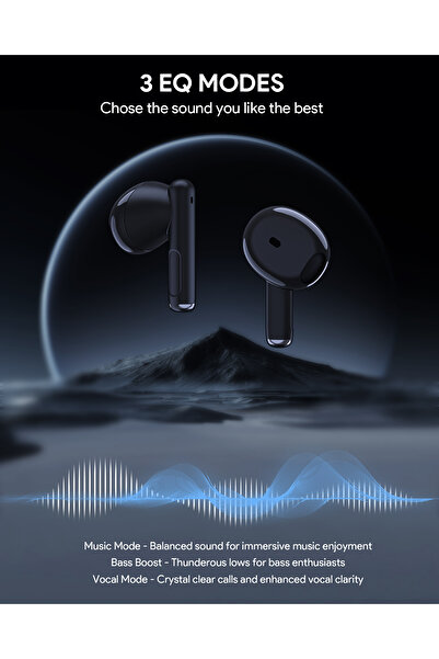 AUKEY EP-M2 Move Air True Wireless Earbudss, BT 5.3, IPX4 Waterproof, 20 Battery Life, Black