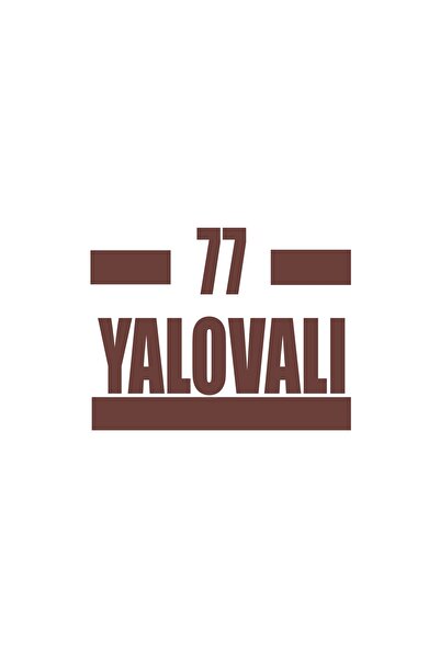 Reysa Tasarım 77 ملصق سيارة يالوفالي مقاس 17x17 سم بني