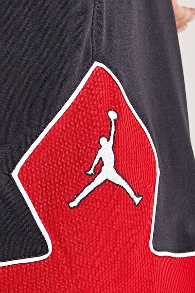 Nike Jordan Sport Diamond Loose Fit Shorts Kadın Geniş Kalıp Şort Siyah Kırmızı