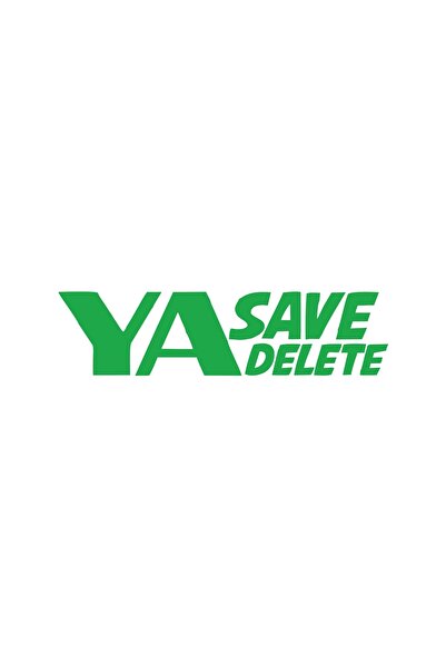 Reysa Tasarım ملصق سيارة Ya Save Ya Delete مقاس 17 × 17 سم باللون الأخضر