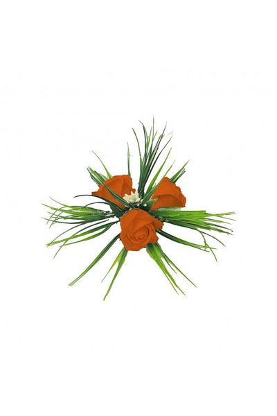 dalimag Floral arrangement, car mirrors, orange, 30 x 30 cm, roses
