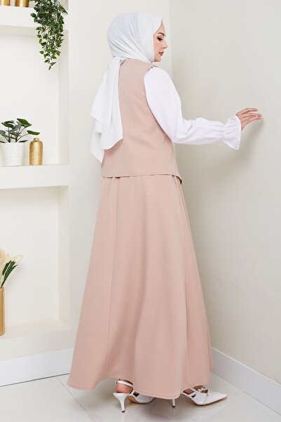 InStyle Asymmetric Vest Double Suit Salmon