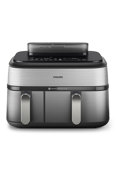Philips 5000 Series Dual Basket Airfryer NA555/09, 2 Years Warranty