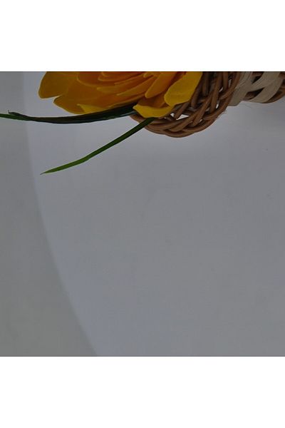 dalimag Basket, floral arrangement roses "Basket with flowers", soap flowers, water lily flower pattern, m3,