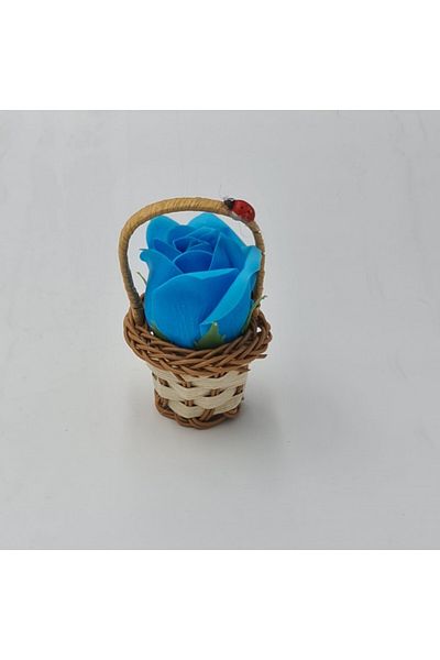 dalimag Aranjament floral cos decorativ floare, mic, albastru deschis