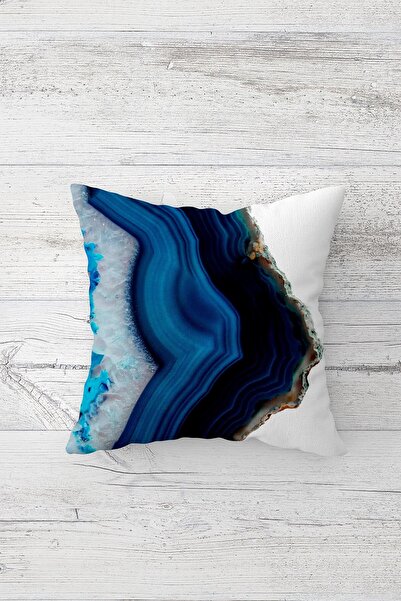 MENTEŞ HOME Комплект калъфки за възглавници със скрит цип и шарка на пеперуди и мрамор (4 бр.)