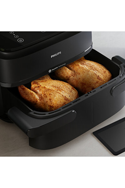 Philips 1000 Series FlexDrawer Dual Basket Airfryer NA150/09, 2 Years Warranty