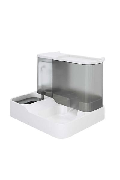 HOZRO Hrănitor automat și dozator de apă HOZRO pentru animale de companie, design practic, dimensiuni 30,5 x 25 x 23 cm,