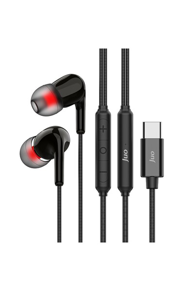 Juo Type-C Mikrofonlu Kablolu Kulak İçi Kulaklık DAC Çip Destekli ENC Gürültü Engelleme