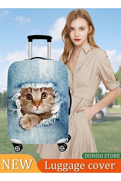 Generic Travel Luggage Cover Baggage Suitcase Protector, Carry On Cover with Zipper Fits 18-32 Inch