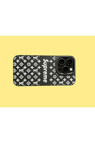 Supreme Phone case compatible with iPhone 14 SUPREME, black and white