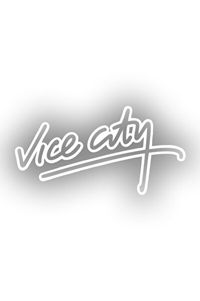 Reysa Tasarım ملصق سيارة فايس سيتي مقاس 17x17 سم باللون الأبيض