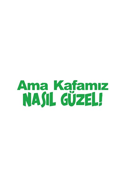 Reysa Tasarım وماذا عن ملصق السيارة الجميل لرأسنا مقاس 17 × 17 سم باللون الأخضر