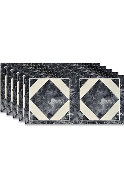 HOZRO Set 100 x Placi imitatie Marmura autoadezive HOZRO, Model abstract, pentru pereti, acopera o suprafa