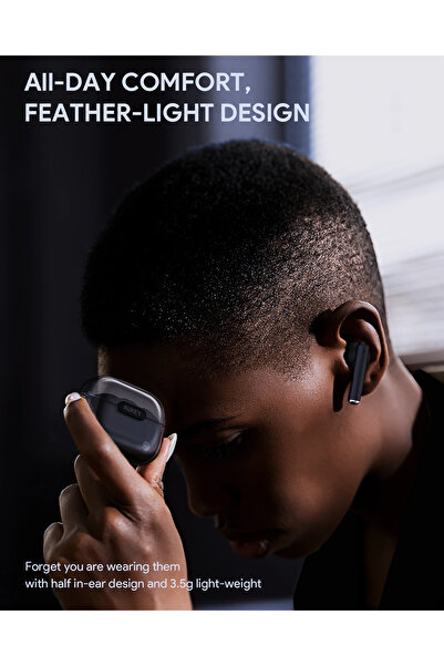 AUKEY EP-M2 Move Air True Wireless Earbudss, BT 5.3, IPX4 Waterproof, 20 Battery Life, Black