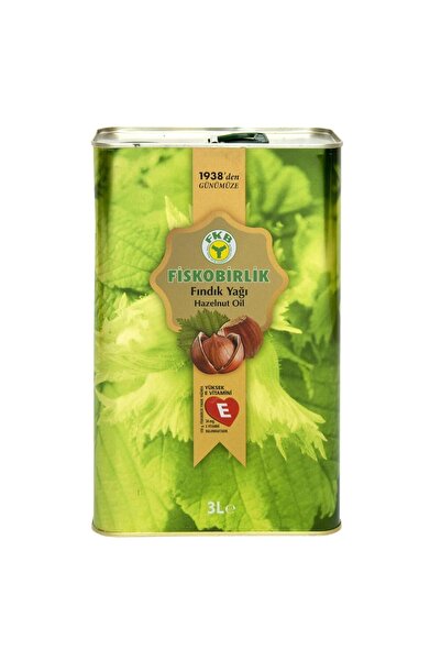 Fiskobirlik Fındık Yağı 3 Lt Teneke
