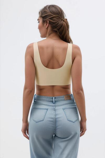 Cottonhill Skin Seamless Laser Cut Bra Women's Ghost Bra with Removable Pads