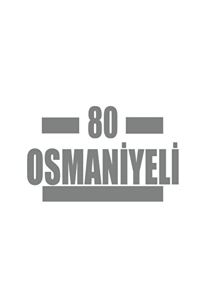 Reysa Tasarım 80 ملصق سيارة عثماني مقاس 17x17 سم رمادي