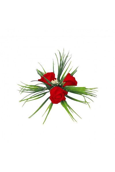 dalimag Floral arrangement, car mirrors, red, 30 x 30 cm, roses