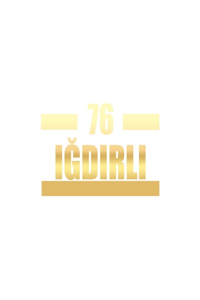 Reysa Tasarım 76 ملصق سيارة إبرة 17x17 سم ذهبي