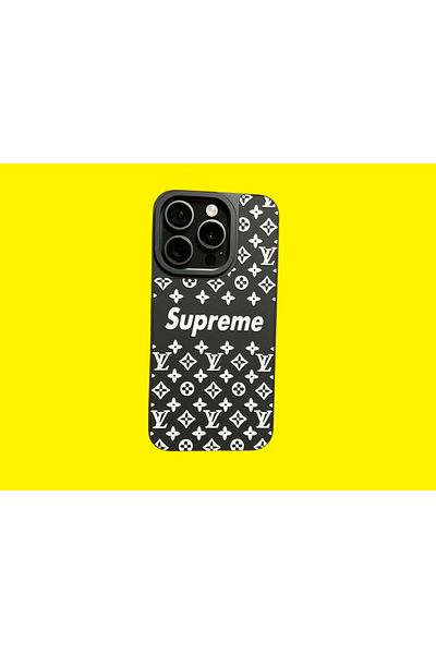 Supreme Phone case compatible with iPhone 15 SUPREME, black and white