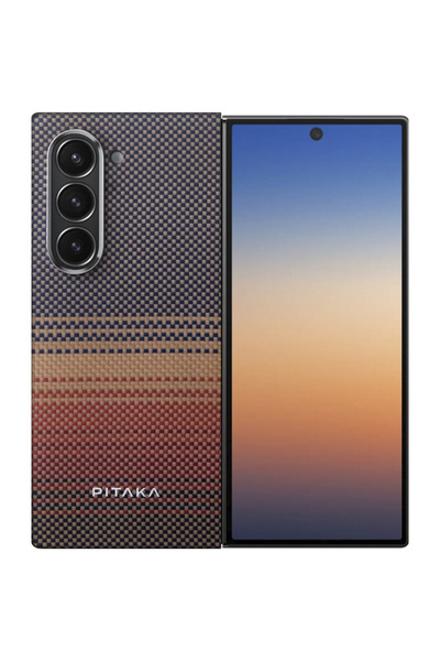 PITAKA Husă de protecție MagEZ 5 600D Sunset Ultra Slim pentru Samsung Galaxy Z Fold 6, maro