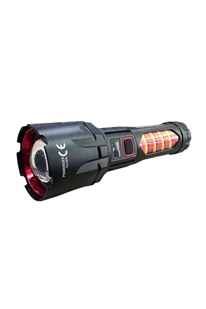powerdex PD-8800 Zoomlu Şarjlı Profesyonel Avcı El Feneri 20W 2000 Lümen