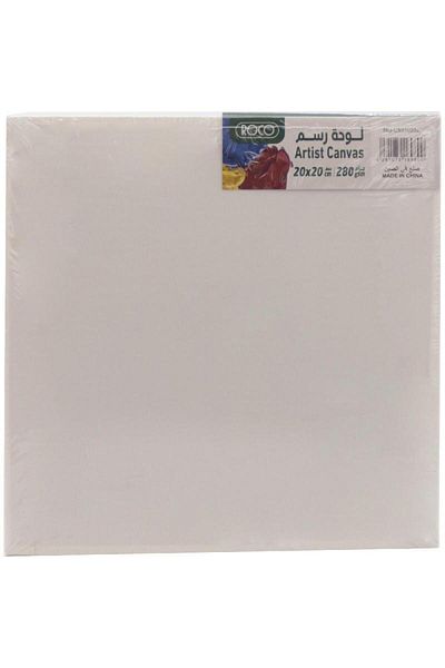 Roco Canvas Panel Board Square Rough Finish 20 X 20cm