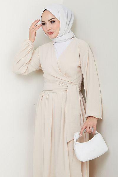 InStyle Set Bej cu Bolero cu Curea și Fusta