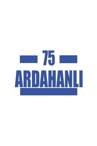 Reysa Tasarım 75 ملصق سيارة أردانلي 17x17 سم أزرق