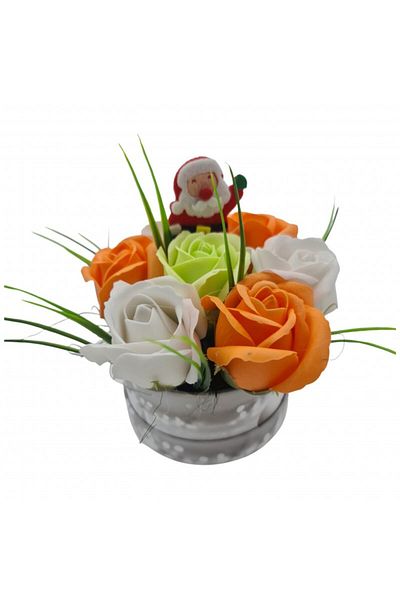dalimag Special floral arrangement, Christmas, 7 roses, large snowman