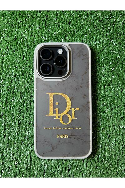 Christian Dior Christian Dior iPhone 14 PRO compatible phone case, light gray